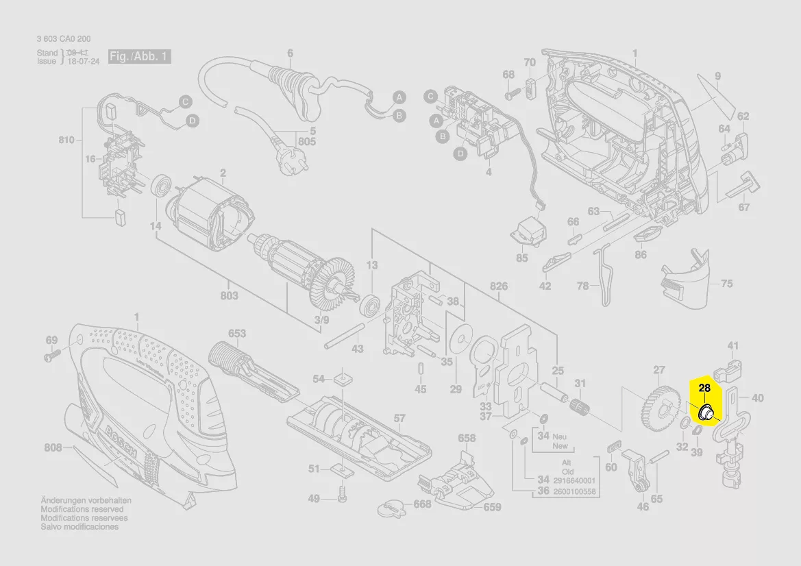 douille tringle de course réf. 2 600 914 022 BOSCH